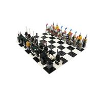 Building Block DIY Chess Set, Classic Educational Game for Cognitive Development & Strategic Thinking