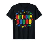 Building Block Party Group Graphic Fun Play Design T-Shirt