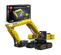 Building blocks excavator technology crawler excavator drive Mould King...