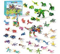 Building Blocks Party Favors for Kids, Mini Dinosaur Building Block Sets for Classroom Prizes, Birthday, Party Favors Return Gifts, Valentines, Halloween, Easter Gifts (23 Pack)