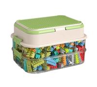 Building Blocks Storage Box | 3-Layer Transparent Toy Organiser | Building Blocks Organiser | for Parents Playroom Nursery Preschool Nursery Home Living Room Bedroom Basement Study
