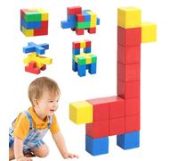 Building Blocks With Magnet | Reusable Spatial Reasoning,Building Blocks Construction Game,for Birthday Christmas Children's Day Home Kindergarten Boys Girls