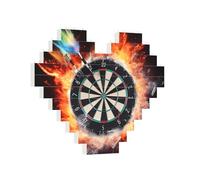 Building Brick Puzzles Heart Dart Board Building Block Puzzle Jigsaws for Adults Personalized Photo Block Puzzle Home Decor 3D Brick Puzzle for Women Men