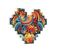 Building Brick Puzzles Heart Mexican Building Block Puzzle Jigsaws for Adults Personalized Photo Block Puzzle Home Decor 3D Brick Puzzle for Women Men