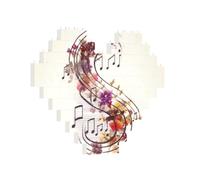 Building Brick Puzzles Heart Musical Note Floral Building Block Puzzle Jigsaws for Adults Personalized Photo Block Puzzle Home Decor 3D Brick Puzzle for Women Men