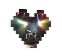 Building Brick Puzzles Heart rock band stage Building Block Puzzle Jigsaws for Adults Personalized Photo Block Puzzle Home Decor 3D Brick Puzzle for Women Men