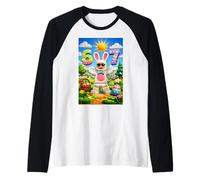 Building Bricks Easter Eggs Funny Rabbit Six Seven 67 Meme Raglan Baseball Tee