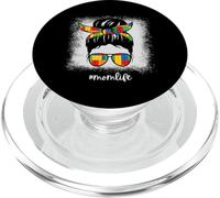 Building Bricks Mom Messy Bun Mom Life Block Builder PopSockets PopGrip for MagSafe