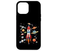 Building Bricks Space Rocket Planets Stars Galaxy Case for iPhone 12 Pro Max