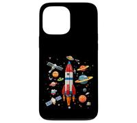 Building Bricks Space Rocket Planets Stars Galaxy Case for iPhone 13 Pro Max