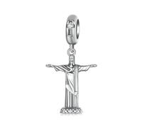 Building Charm 925 Sterling Silver Airplane Colosseum Tower Bead Notre-Dame de Paris House Bible Christmas Pendant for Pandora Charm Bracelet