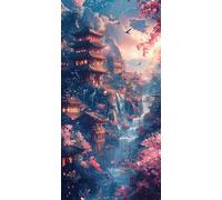 Building Copy Paint by Numbers for Adults Beginner, Painting by Numbers Adults, Without Frame DIY Color Oil Painting Acrylic Paints, Gifts for Women Kits Art Crafts Home Decor 70x140cm/28x56in J0L1285