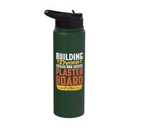 Building Dreams one plasterboard at a time - Drywall Stainless Steel Insulated Water Bottle