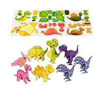 Building Game - Interactive STEM Building Board Game - 3D Animal Jigsaw Puzzle,for Children Teens Home Kindergarten Christmas New Year School Birthday