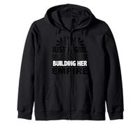 Building Her Empowering Women Motivational Message Everyday Zip Hoodie