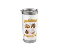 Building Inspector Gingerbread House Architecture Builder Stainless Steel Insulated Tumbler