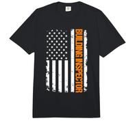 Building Inspector USA Flag Comfort Colors Adult Heavyweight T-Shirt