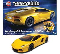 Building Kit for Kids Yellow Lamborghini Aventador Quick Assembly Set