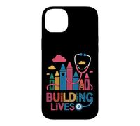 Building Lives Pediatric Crayon Stethoscope Design Case for iPhone 14 Plus