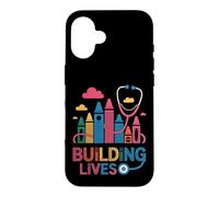 Building Lives Pediatric Crayon Stethoscope Design Case for iPhone 16