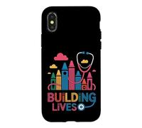 Building Lives Pediatric Crayon Stethoscope Design Case for iPhone X/XS