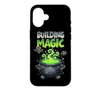 Building Magic Brick Builder Halloween Brick Or Treat Witch Case for iPhone 16
