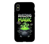 Building Magic Brick Builder Halloween Brick Or Treat Witch Case for iPhone X/XS