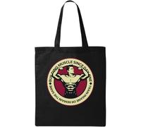 Building Muscle Since Day One Train Insane Or Remain The Same Bodybuilder Flex Natural Ecological Cotton Tote Bag Black
