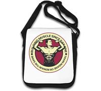 Building Muscle Since Day One Train Insane Or Remain The Same Bodybuilder Flex Shoulder Bag White