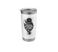 Building My Future, Building Dreams Midnight Workers Grind Stainless Steel Insulated Tumbler