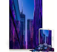 Building Purple City for Adults 1000 Piece Jigsaw Puzzle Cognitive Workout Restful Escape No Rough Edges Ideal Present (50x75cm)