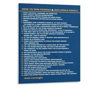Building Relationships and Influence Canvas Poster for Office Wall-Art Motivational Success Mindset Print(Unframed,08x12inch(20x30cm))