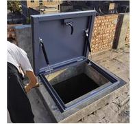 Building Roof Access Hatch, Aluminum Alloy Roof Hatch Heavy Duty Roof Security Door with Sealing Rubber Gasket & Handle Roof Security Hatch Deck Installation Roof Window(80x80cm/31.5x31.5in)