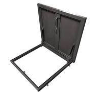 Building Roof Access Hatch, Basement Exit Caps with Latch Lock Commercial Roof Access Hatch Cellar Ventilation Floor Door Skylight for Wellheads Cellar Manhole(75x75cm/29.5x29.5in)