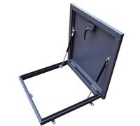 Building Roof Access Hatch, Roof Security Door with Hydraulic Support Rod and Switch Type Handle Aluminum Alloy Antid-Theft Door Skylight Roof Hatch Roof Maintenance Hatch Cover(95x95cm/37.4