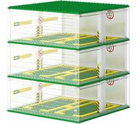 Building Sets Parking Garage for Speed Champions Cars, DIY 3-Layer Parking Lot Model Making, Parking Display Case Construction toys for Adult (Without Cars)