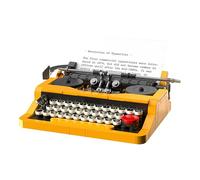 Building Sets Typewriter - Unique Toy Idea, Antique Desk Decoration, Unique game Ideal Building Set Adults, Blocks Play Set | Typewriters Toys Model Best Nostalgic Gift for Multi color