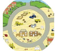 Building Site Vinyl Tuff Tray Insert - 60 x 60 cm - For Mini Tuff Spot Tuff Tray