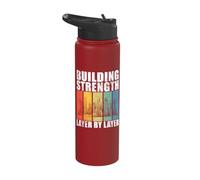 Building Strength Layer by Layer Structural Engineer Stainless Steel Insulated Water Bottle