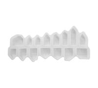 Building Template - Dimensional Shaping, Concrete Sculpture Ornaments Component, Miniature Architecture Plaster sMatrixs, Silicone 15 Slot Resin Casting Block | Home Decor Mould for Artisans & Hobby