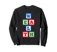 Building Wealth Colorful Blocks Financial Freedom II Sweatshirt