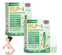 BuildLeaf GLP-1 6-in-1 Health Solution Oral Liquid, Advanced GLP-1 Oral Liquid, Multi-Action GLP1 Drops, Natural Herbal BuildLeaf GLP1 Six in One Oral Liquid, Suitable for All Men and Women (2 Pack)