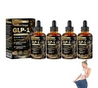 BuildLeaf Moringa Energy Boost drops, glp-1 Moringa Drops, BuildLeaf glp 1 drops, GLP-1 Herbal Oral Solution, Natural Plant Extract Concentrate 30ML (4 Bottle)