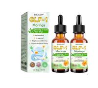 BuildLeaf TIRZEPATIDE GLP-1 Herbal Oral Solution, Lercea GLP-1 Moringa Health Boost Drops, Moringa Slimming & Health Boost Drop, For All Men and Women (2PCS)