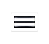 BUILDMART - 10x6 Modern AC Vent Cover - Decorative White Air Vent - Standard Linear Slot Diffuser - Register Grille for Ceiling, Walls & Floors - Texas Buildmart
