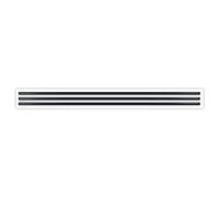 BUILDMART - 48" Linear Slot Diffuser - (3 Slot) Triple Slot - White Decorative Air Vent - Modern AC Vent Cover for Ceiling, Walls & Floors - Texas Buildmart