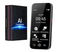 Builrand AI Language Translator Device,139 Languages Online&Offline, 98% Accuracy 0.2s Instant Voice Text Photo Translation, 5" AI Portable Instant Translator for Travel Business Learning