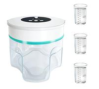 Builrand Resin Bubble Remover 3L with Timing, 3-9 Minutes Effective 99% Bubble Removal, 95 kPa Resiners Vacuum Chamber,Vacuum Epoxy Resin Airless Machine for Resin Molds, Silicone, Art Crafts