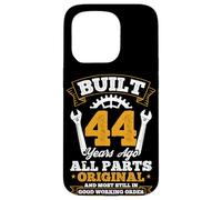 BUILT 44 Years Ago ALL PARTS ORIGINAL 44th Birthday Humor Case for iPhone 15 Pro