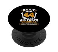 BUILT 44 Years Ago ALL PARTS ORIGINAL 44th Birthday Humor PopSockets Adhesive PopGrip